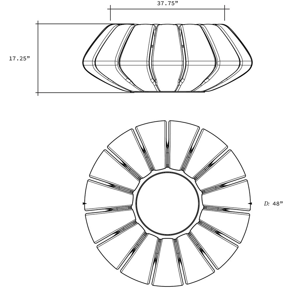 48" Spotix Sunflower Fire Bowl Specs