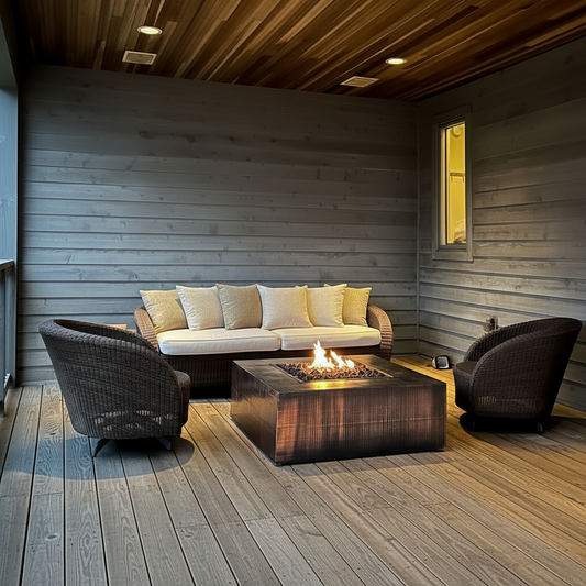 Quad Square Fire Pit - Metal Collection