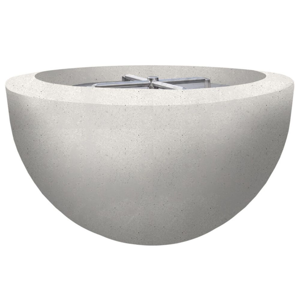 30" Prism Moderno Fire Bowl in Ultra White