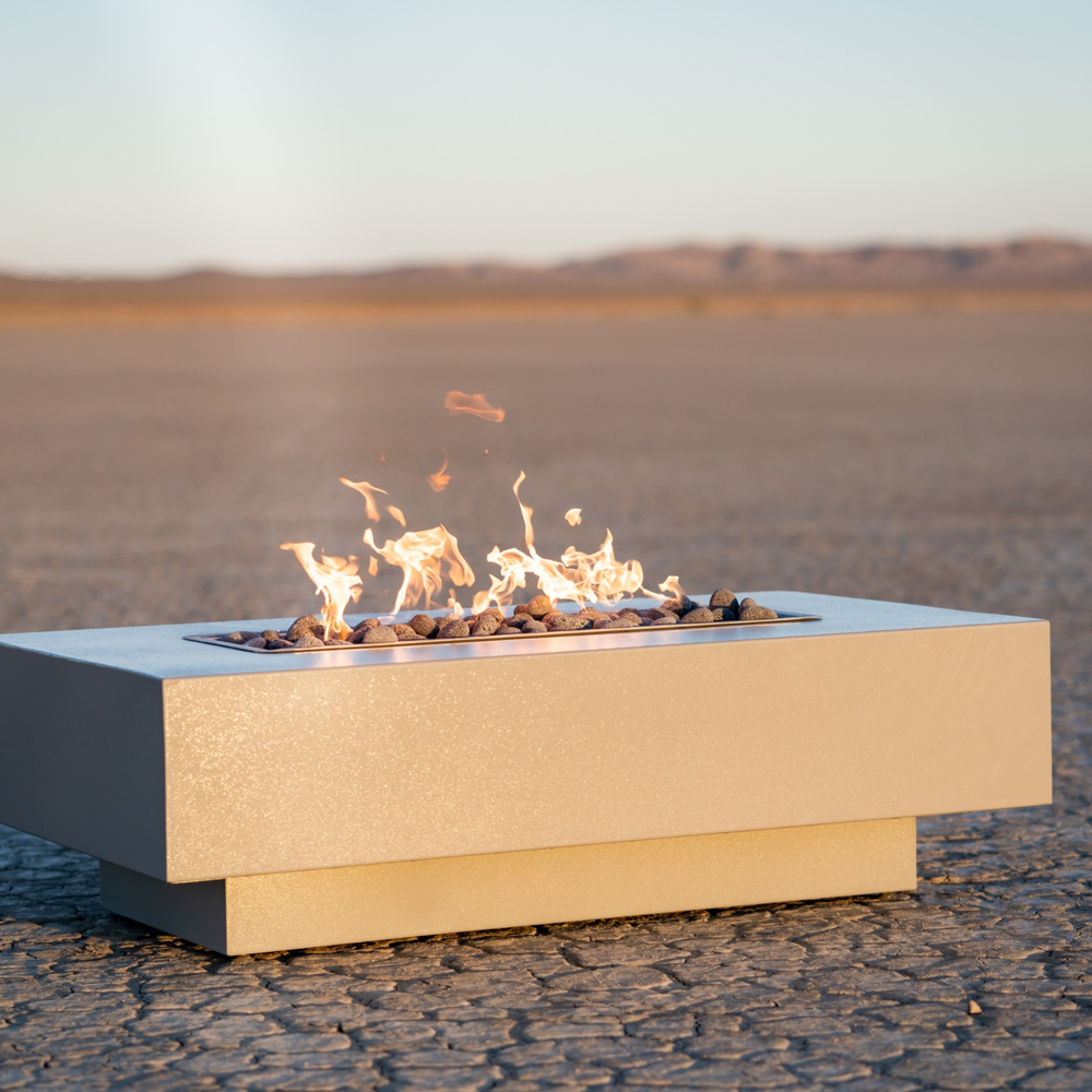 Coronado 96" Wood Grain Finish Fire Pit