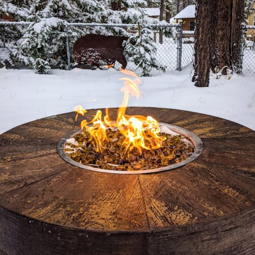 Sequoia 60" Low Profile Fire Pit in Oak 