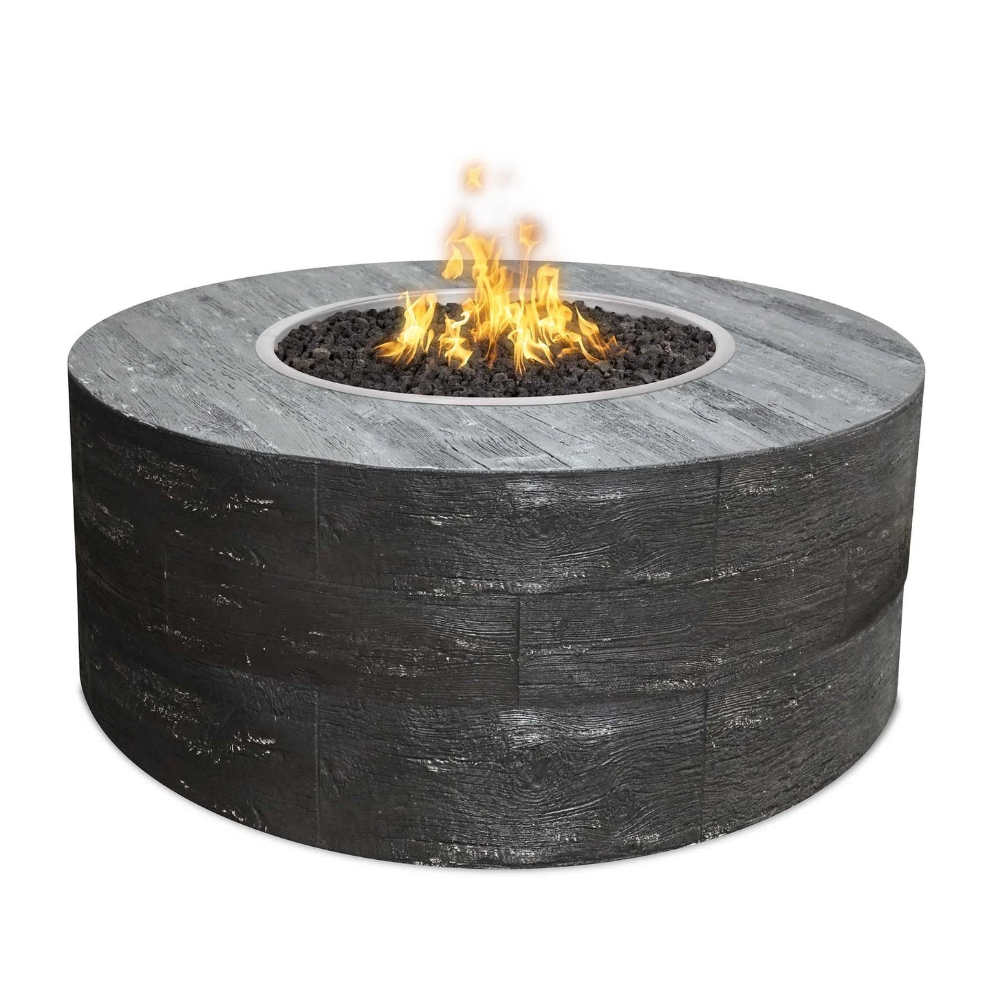 Sequoia 60" Tall  Fire Pit in Ebony