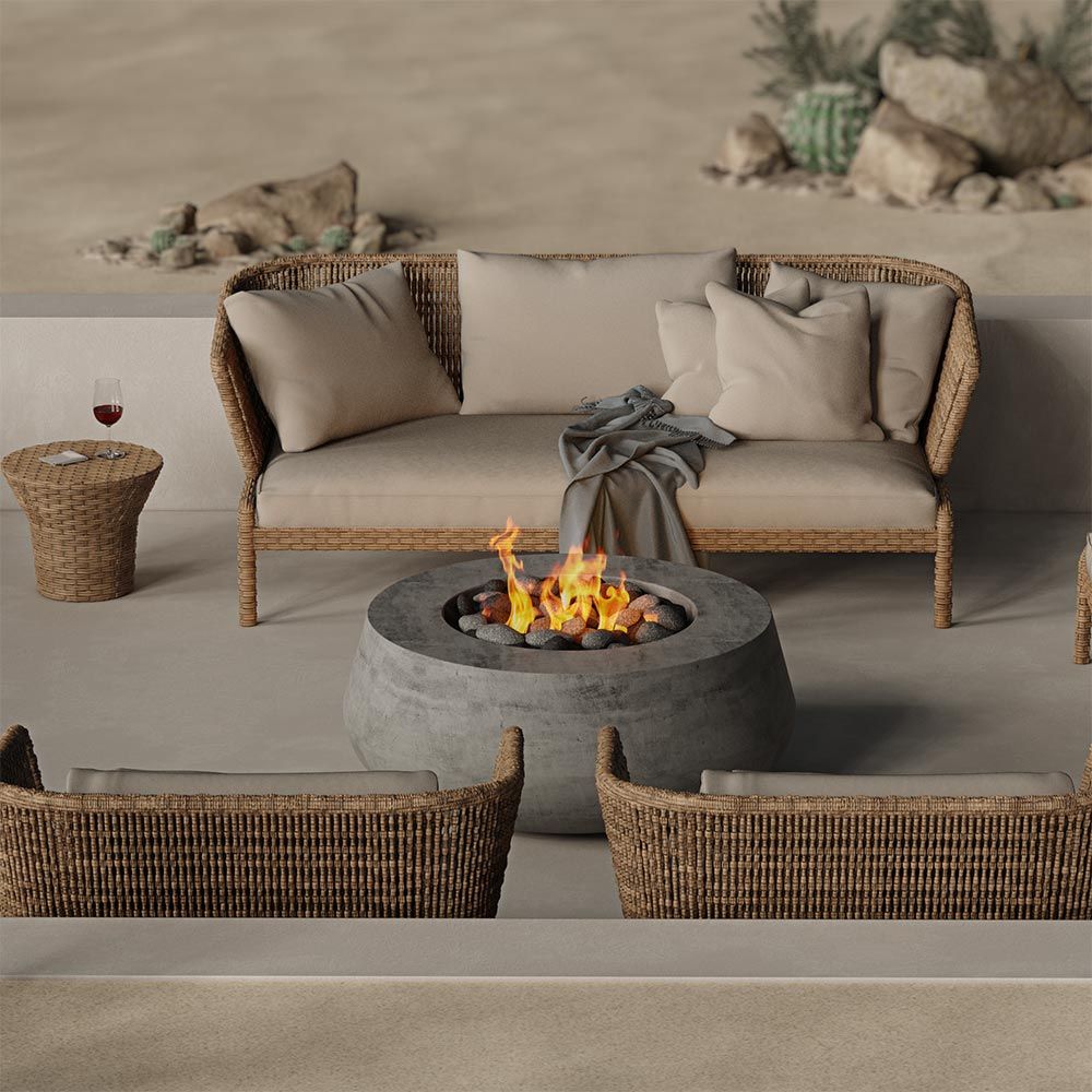 42' Spotix Dune Fire Bowl in Natural