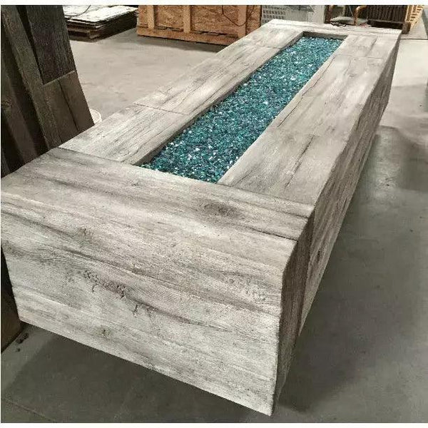 Coronado Wood Grain Fire Pit in Ivory