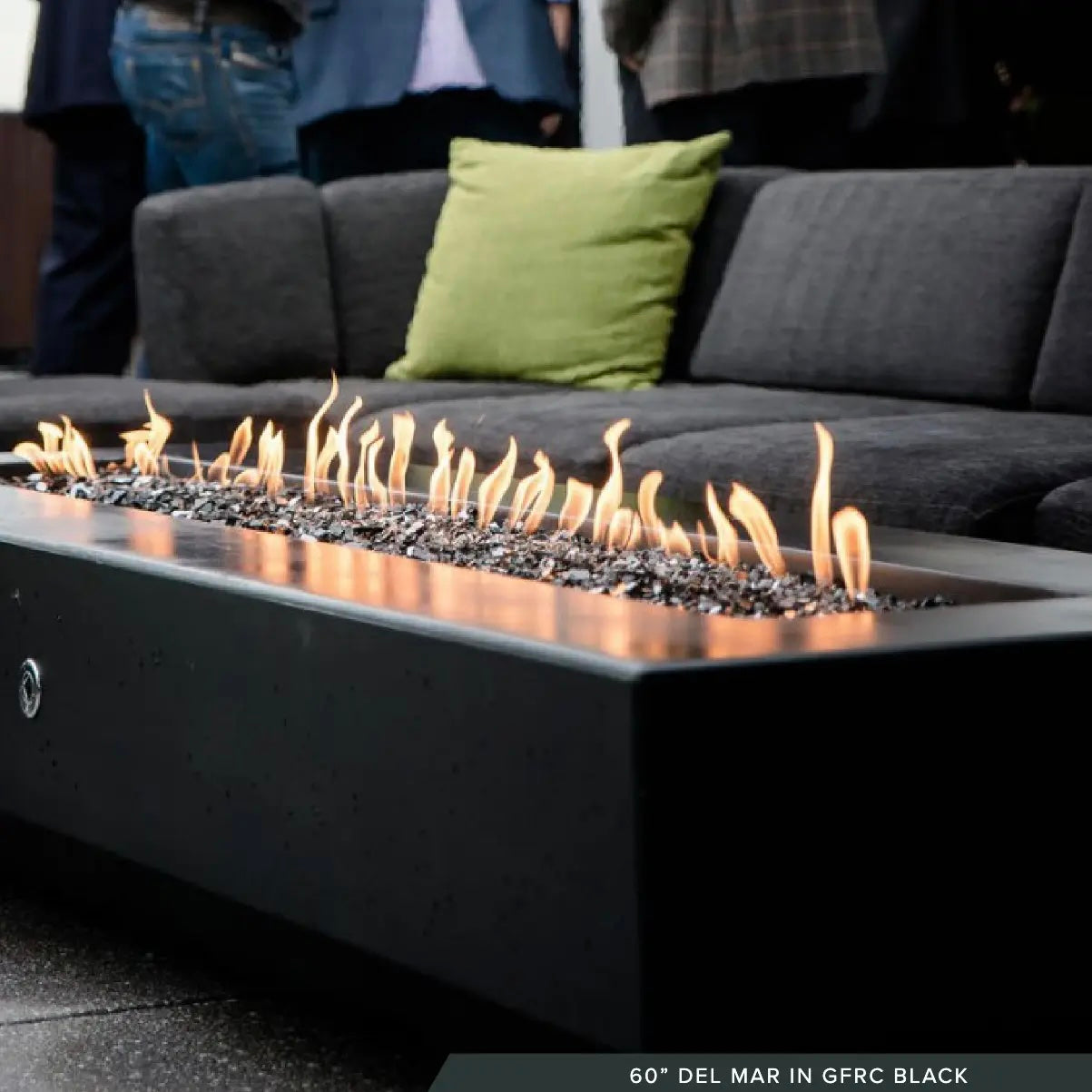 Del Mar 60" Rectangular Fire Pit by The Outdoor Plus