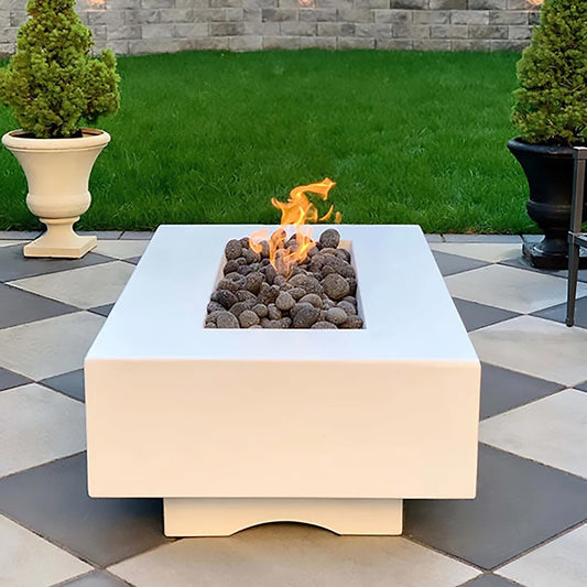 Del Mar 60" Rectangular Fire Pit by The Outdoor Plus