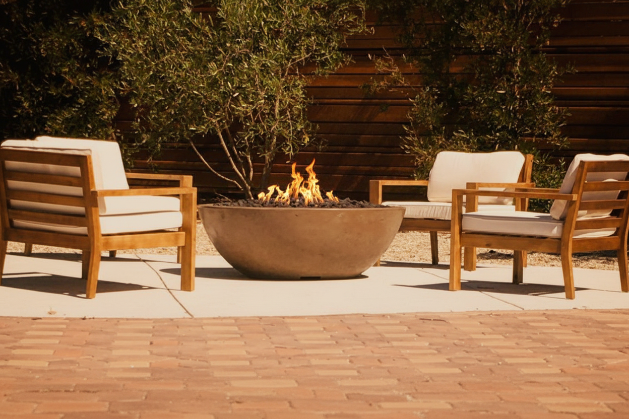 Sedona Narrow Ledge Fire Bowl in Ash