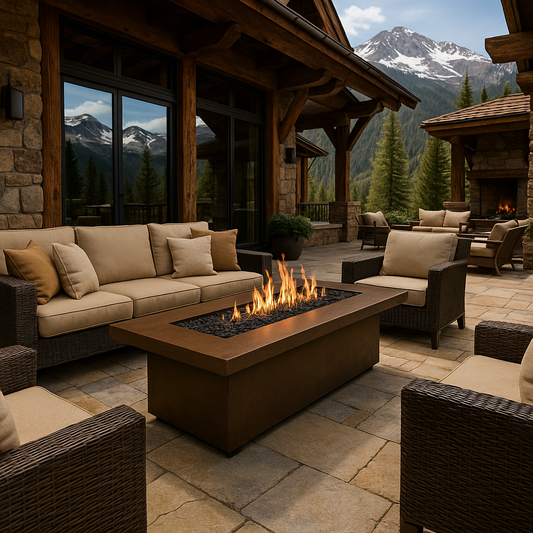 Newport Fire Pit 120 in Java Lifestyle