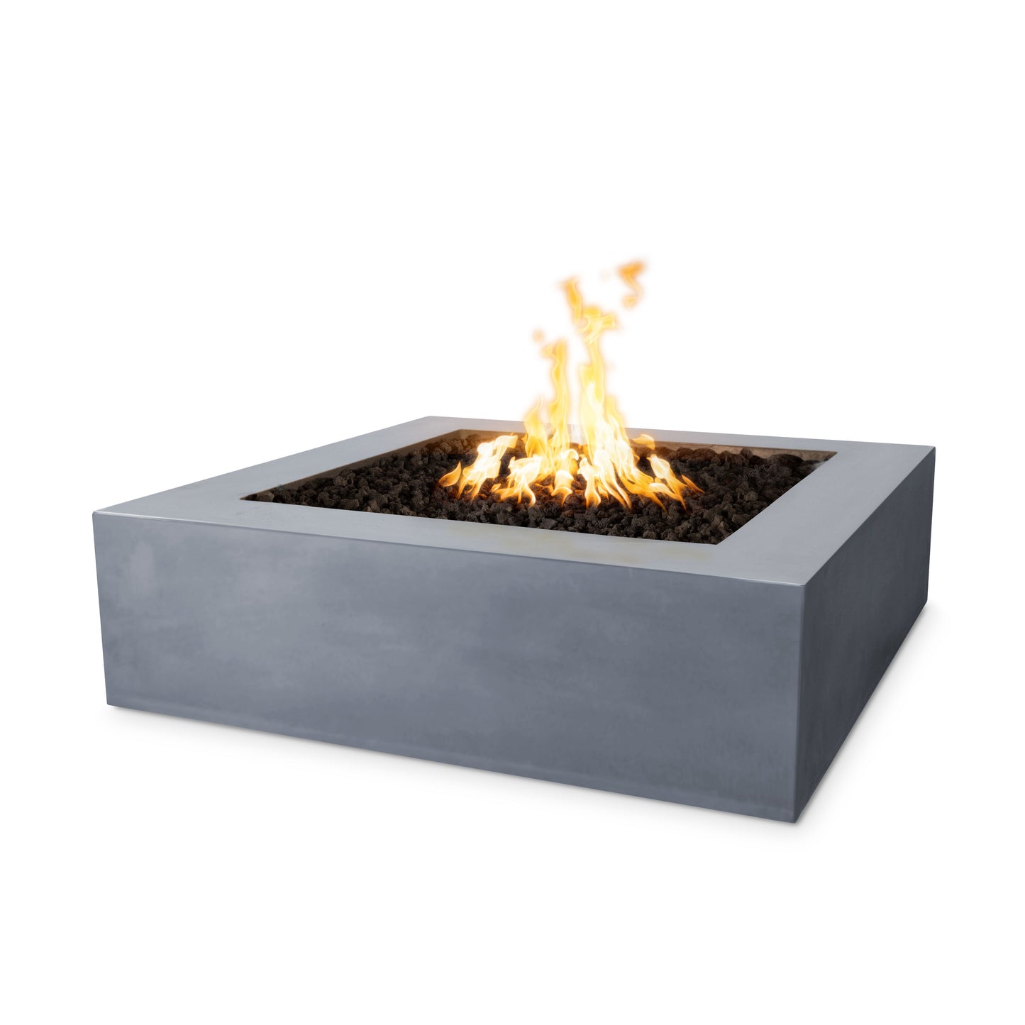 Quad Concrete Fire Pit in Gray