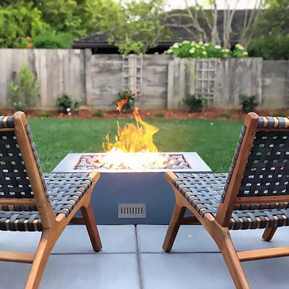 Quad Square Fire Pit in Stainless