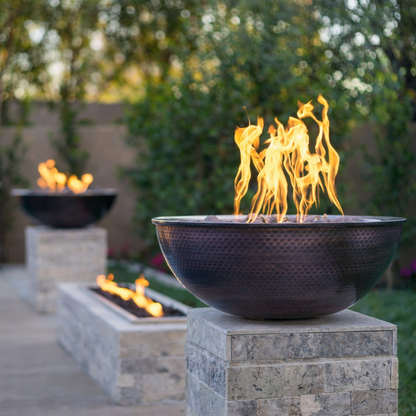 Sedona 60" Round Concrete Narrow Ledge Fire Pit