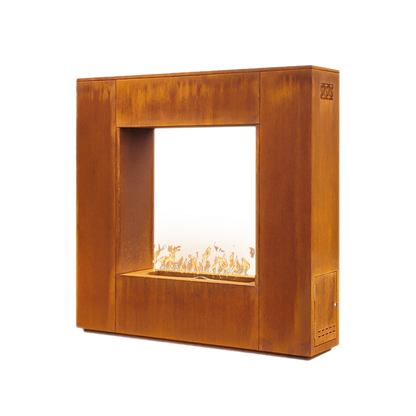 Williams Fire Place in Corten Steel